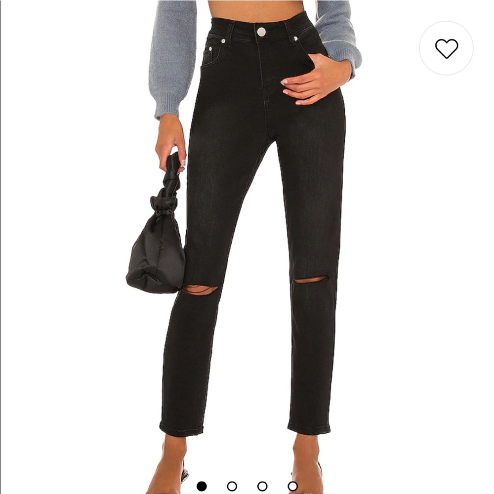 *NEW* Mandy Slit Knee Jean in Black